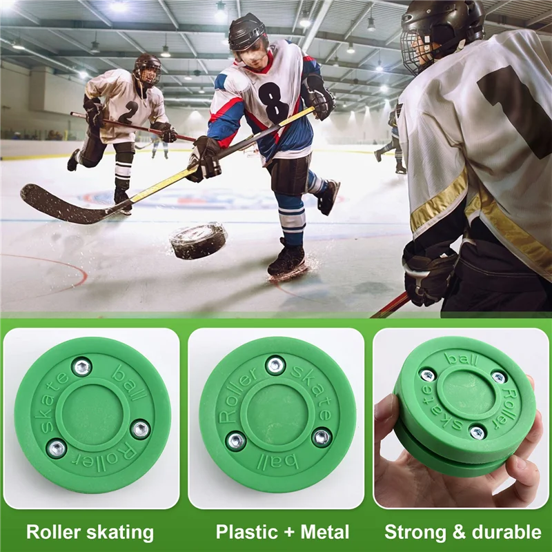 

Double-Layer Roller Skating Hockey Puck Training Hockey Flat Ball Round Ball Land Training Dryland Hockey