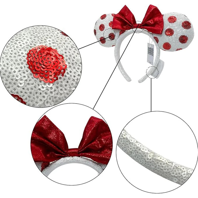 Disney Plush Mickey Mouse Ear Headband, Sereia Peter Pan, Cosplay Party Headwear, Adultos e Crianças, Feriado, Presente de Natal