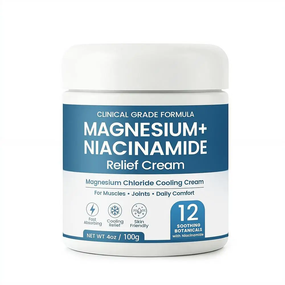 Personal Health Care Magnesium Niacinamide Relief Cream Topical for Joints, Legs, Feet