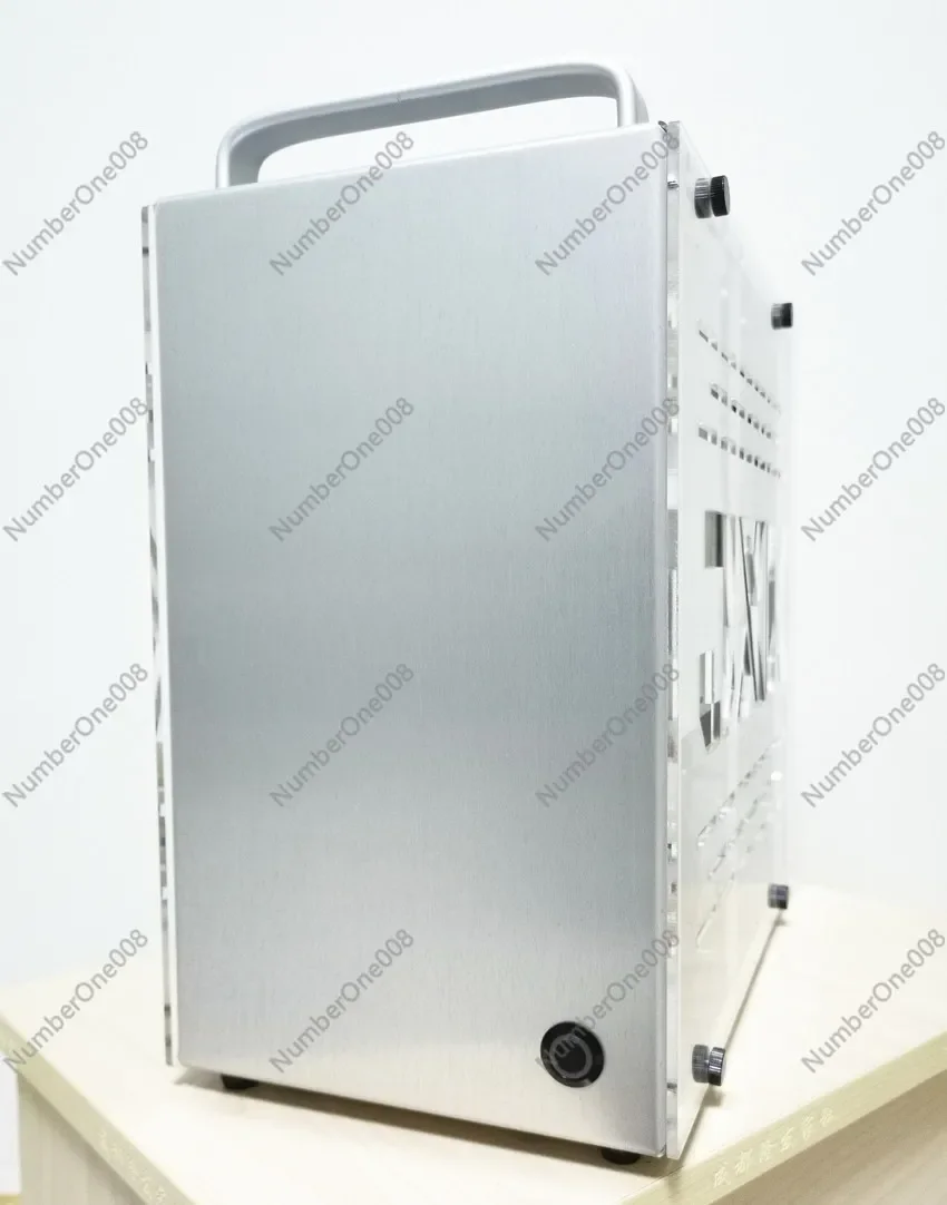 M1 Full Aluminum Side Transparent PC Case A4 Frame Structure Mini Tower MATX Motherboard Direct Plug Design Personalized