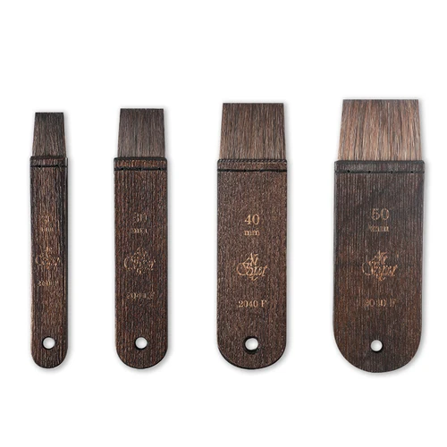 Imagen 2 del producto ArtSecret 2040F 2040FB pincel para pintar con acuarela, poni, pelo de oreja de buey mezclado, mango de madera, herramienta de artista para Gouache