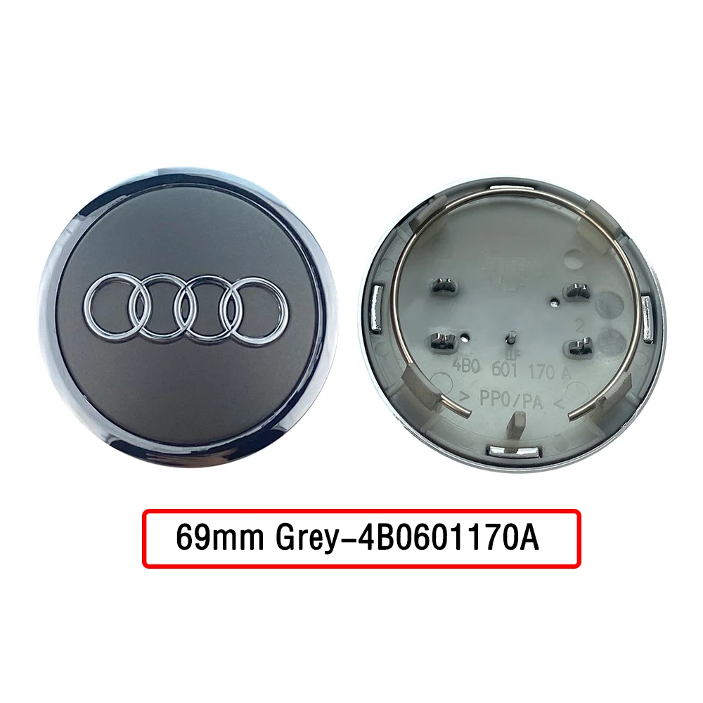 20pcs For Audi A3 A4 B8 A6 C7 A5 Q5 Q3 Q7 S3 S4 S5 S6 S8 Car Wheel Hub Center Caps 60mm 61mm 68mm 69mm Rim Cover Accessorie