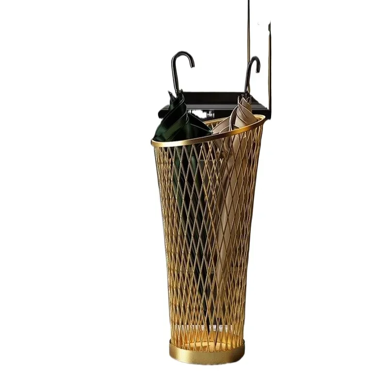 Umbrella rack Home door storage rack bucket Hotel lobby umbrella artifact