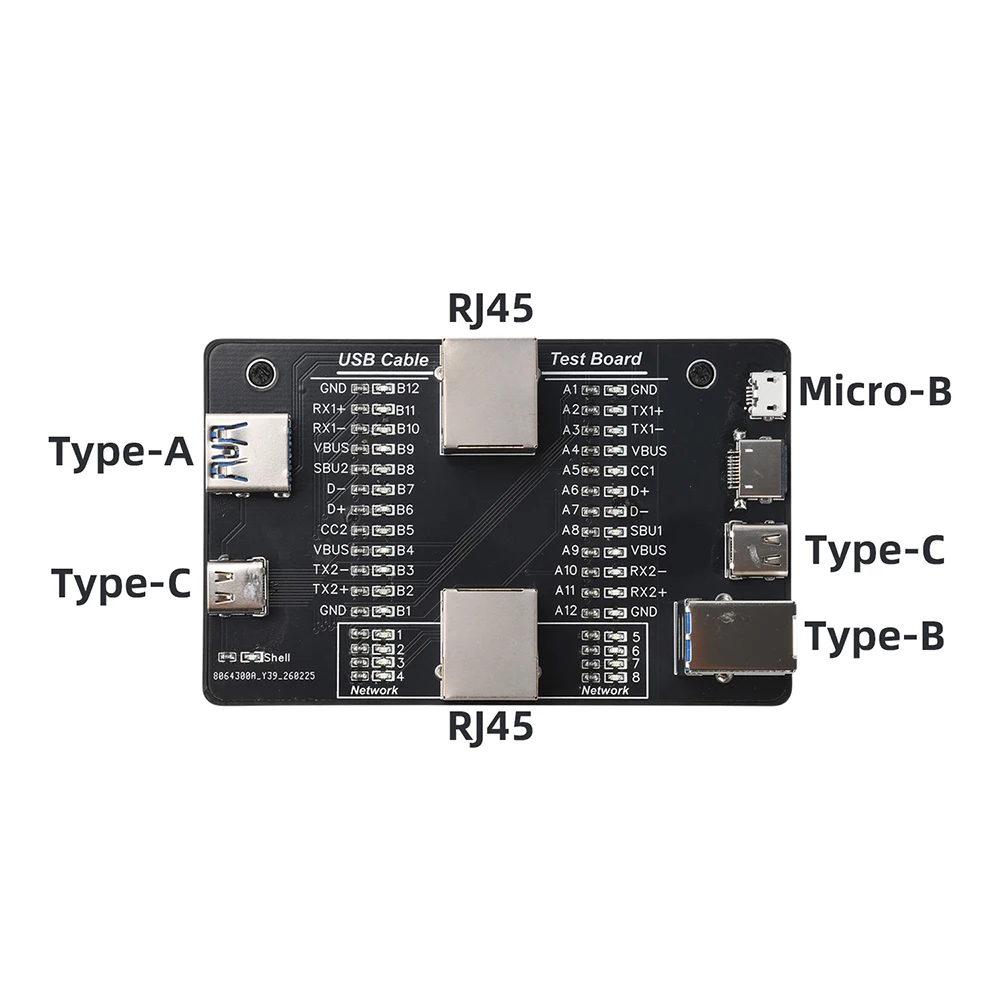 Multifunktionaler USB-Kabeltester Tragbares Kabel-Detektionsmodul für USB 3.0 3.1 3.2 Typ C mit CR2032-Batterie Stromtestmodul – Detail 13