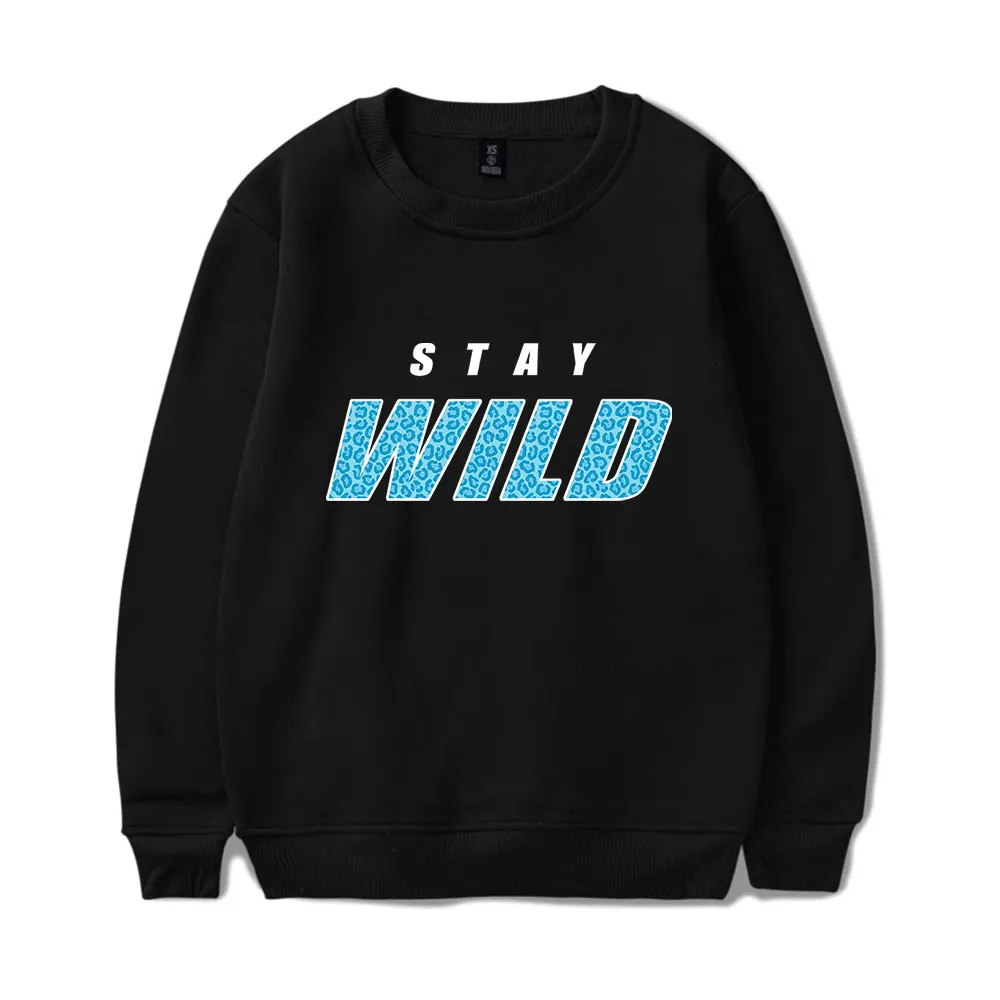 Ben Azelart Stay Wild Vintage 90s Merch Sweatshirt Men Women Pullover Unisex Sweatshirt Sports Pullover Harajuku Fashion