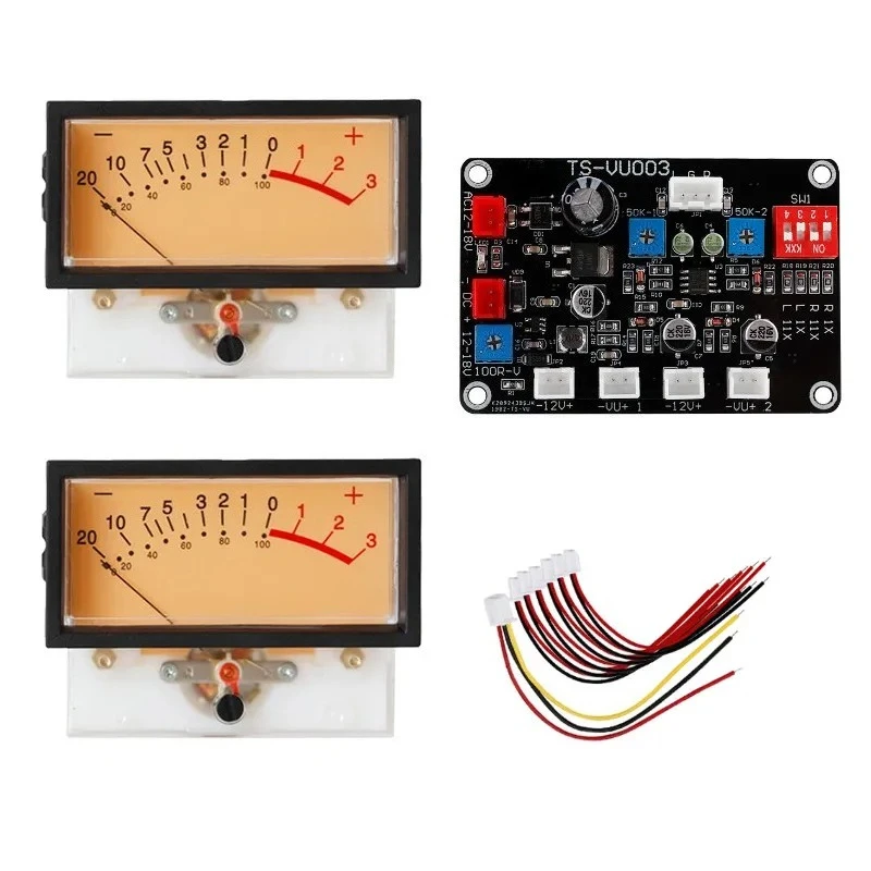 TN-73 Backlit Bridge VU Level Meter High Precision DB Audio Header Amplifier Mixer Use