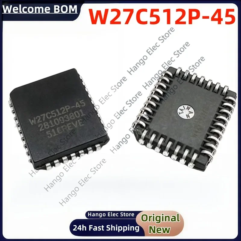 

5pcs/lot W27C512P-45Z W27C512P W27C512 27C512P-45Z 27C512P 27C512 PLCC32 ic memory chips
