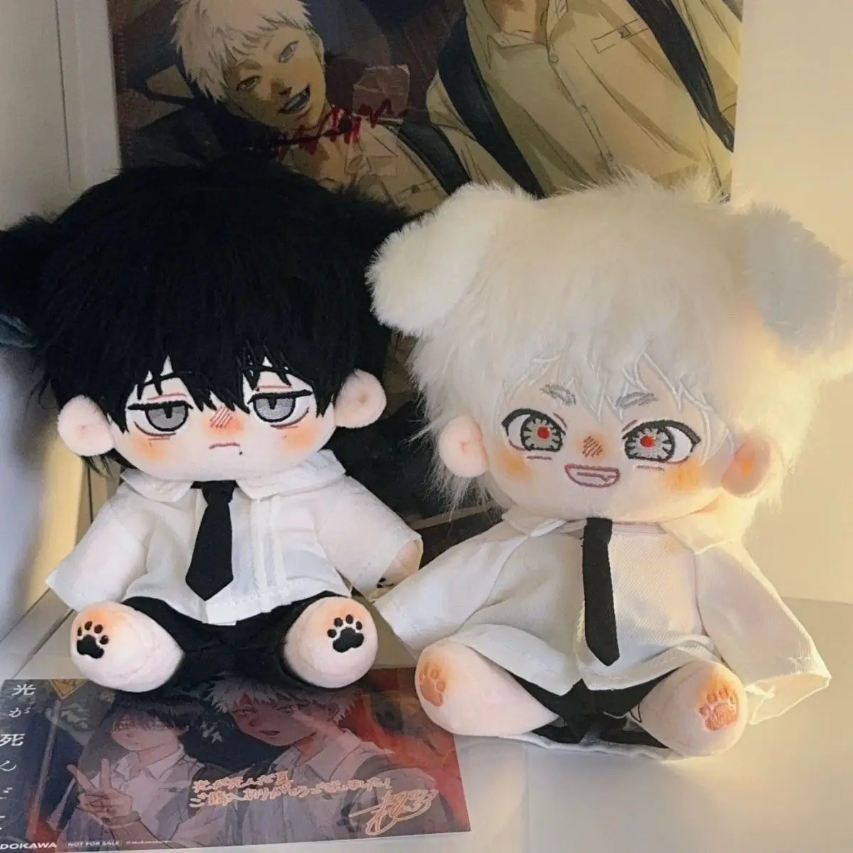 

20cm The Summer Hikaru Died Yoshiki Tsujinaka Stuffed Cotton Doll Toys Kawaii Dress-up Cotton Doll Gift Puppets Xmas