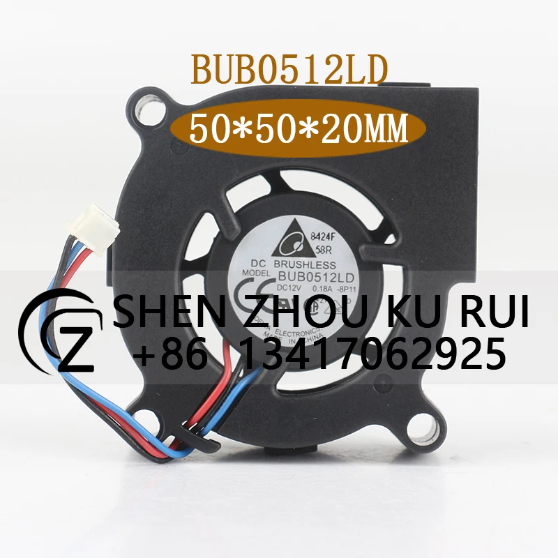 

Delta 5V 24V 48V DC 12V 0.18A AC EC Blower Turbine 3-wire server Axial Flow Projector BUB0512LD cooling fan