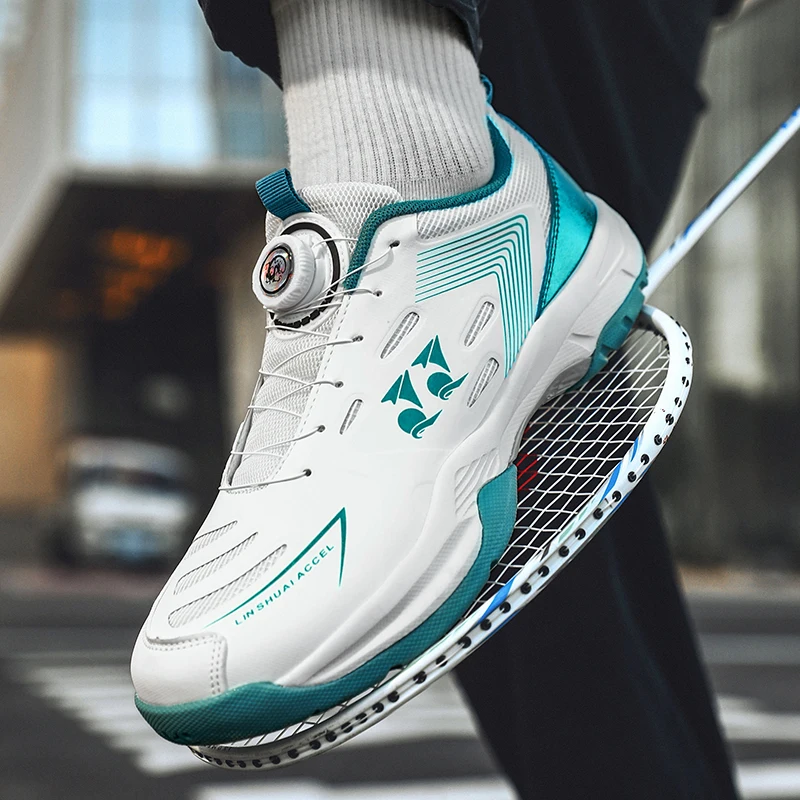 

New men's badminton shoes wear-resistant and anti-slip professional competition and training shoes with turbo buttons