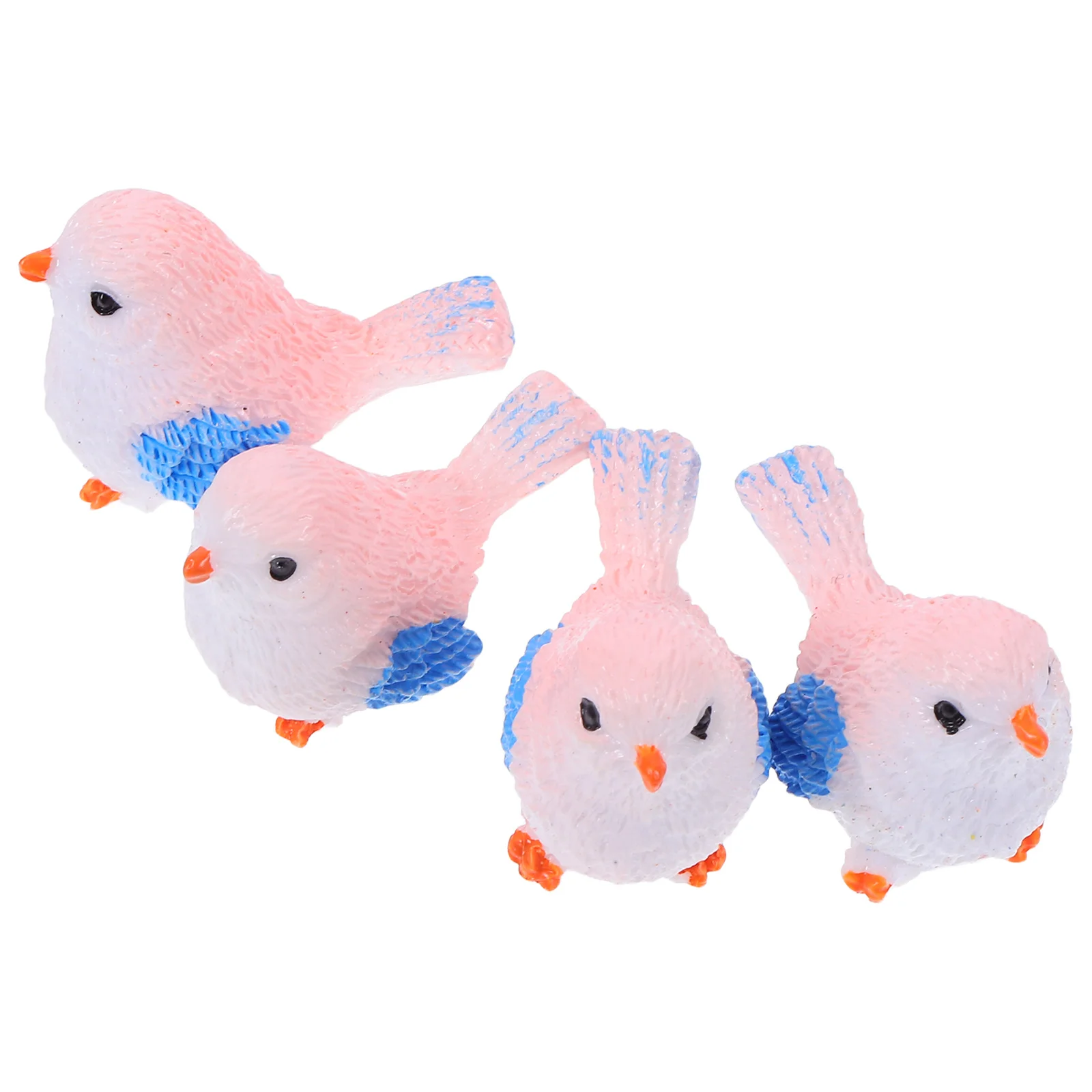 

4Pcs Tiny Resin Birds Meticulously Crafted Realistic Design Vibrant Colors Perfect for Miniature Gardens and Home Decoration