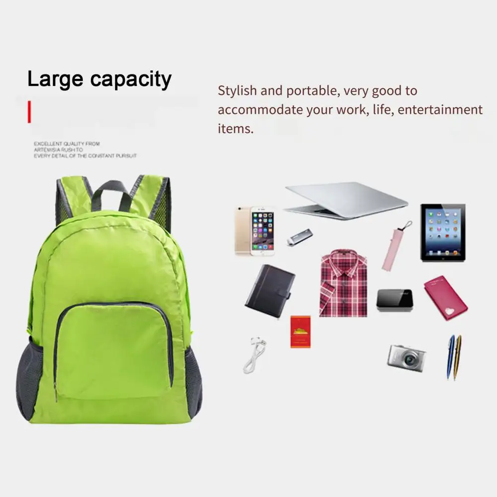 Regenerated Nylon Backpack Lightweight Waterproof Travel Backpack with Multiple Pockets for Climbing Hiking Business Unisex