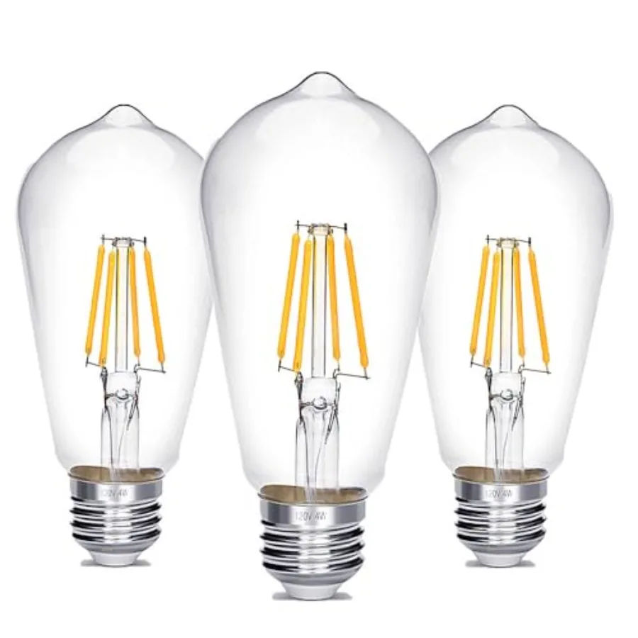 Vintage Edison LED Bulb Pack of Three