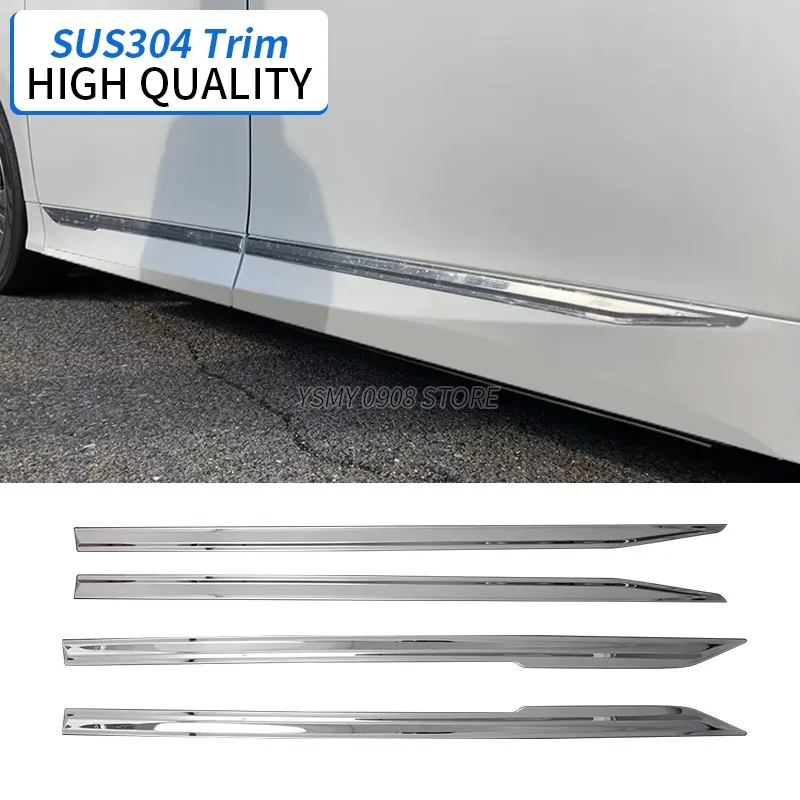 

4 PCS Car Door Side Body Molding Strip Protector Trim Moulding Guard 4PCS Door Moulding Trim for ALPHARD 40 2023 2024