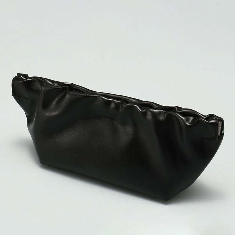 Exquisite Automatic Closing Sun Glasses Case PU Leather Soft Lining Cosmetic Bag Waterproof Shrapnel Eyewear Storage Bag Female