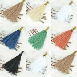 10 Pcs Artificial Pampas Grass Plant,Faux Dried Pampas Grass Stems Fake Flower Fluffy Reed Bouquet Reed Grass Decor