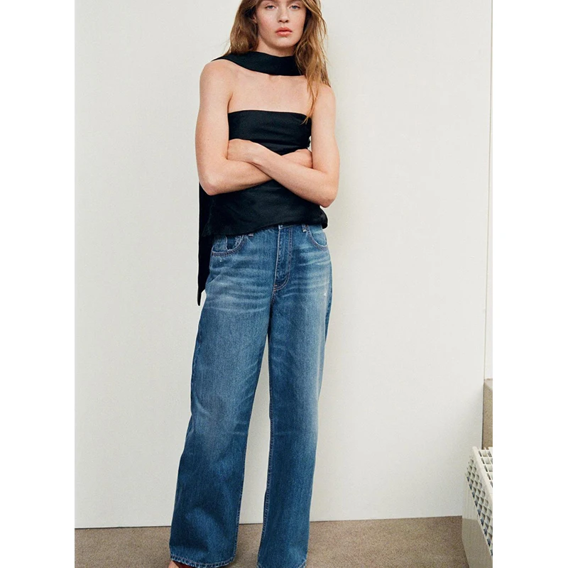 وشاح بياقة مستقيمة من الساتان والحرير بتفاصيل مطوي للنساء، قميص ربيعي جديد Sle Faionable Bal Commute Sle بقصة ضيقة... #2