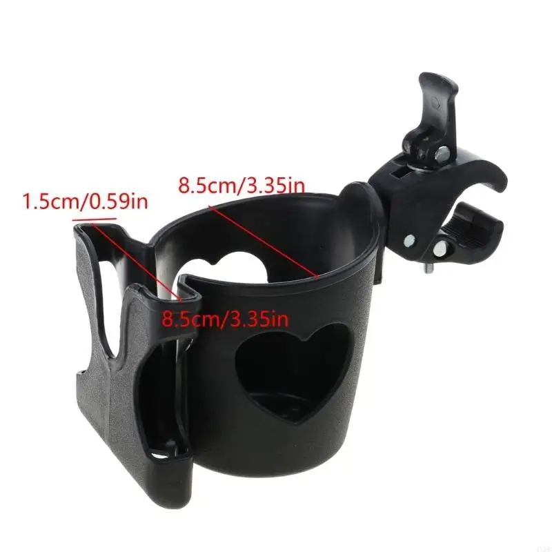  Upgrades Stroller Cup Holder with Phone Slot Pushchair Beverage & Mobile Stand