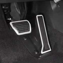 For Omoda 5 E5 C9 2025 2024 2023 Stainless Steel Rubber Non Slip Foot Rest Fuel Gas Accelerator Brake Pedal Pad Cover Plate 2pcs