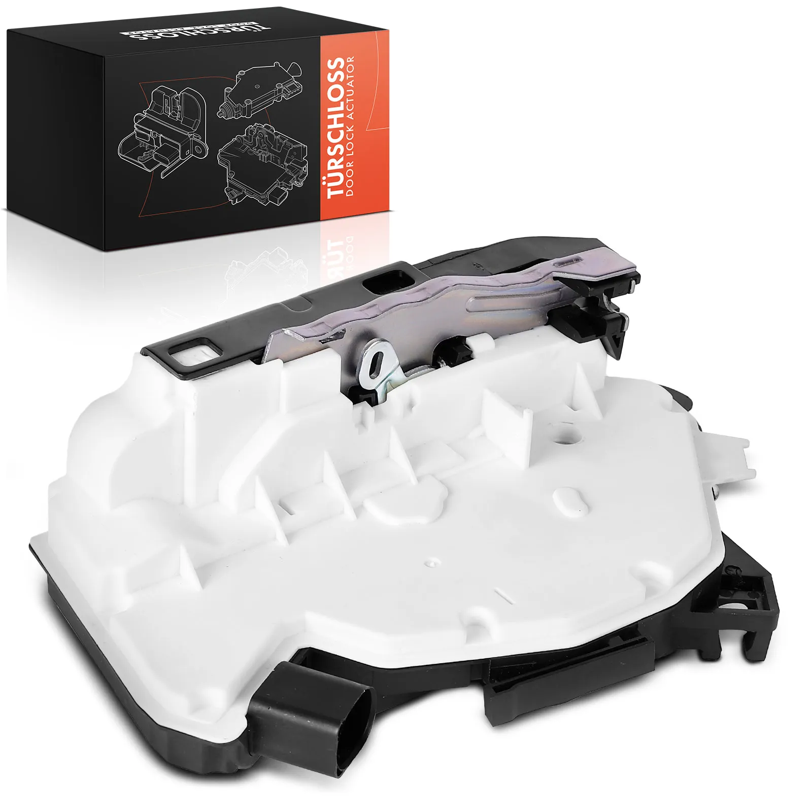 Frankberg 1x Achter Linker Deurslot voor VW Kever Cabriolet Caddy IV MPV Box/MPV Golf VI VII Variant Tiguan 5N0839015H