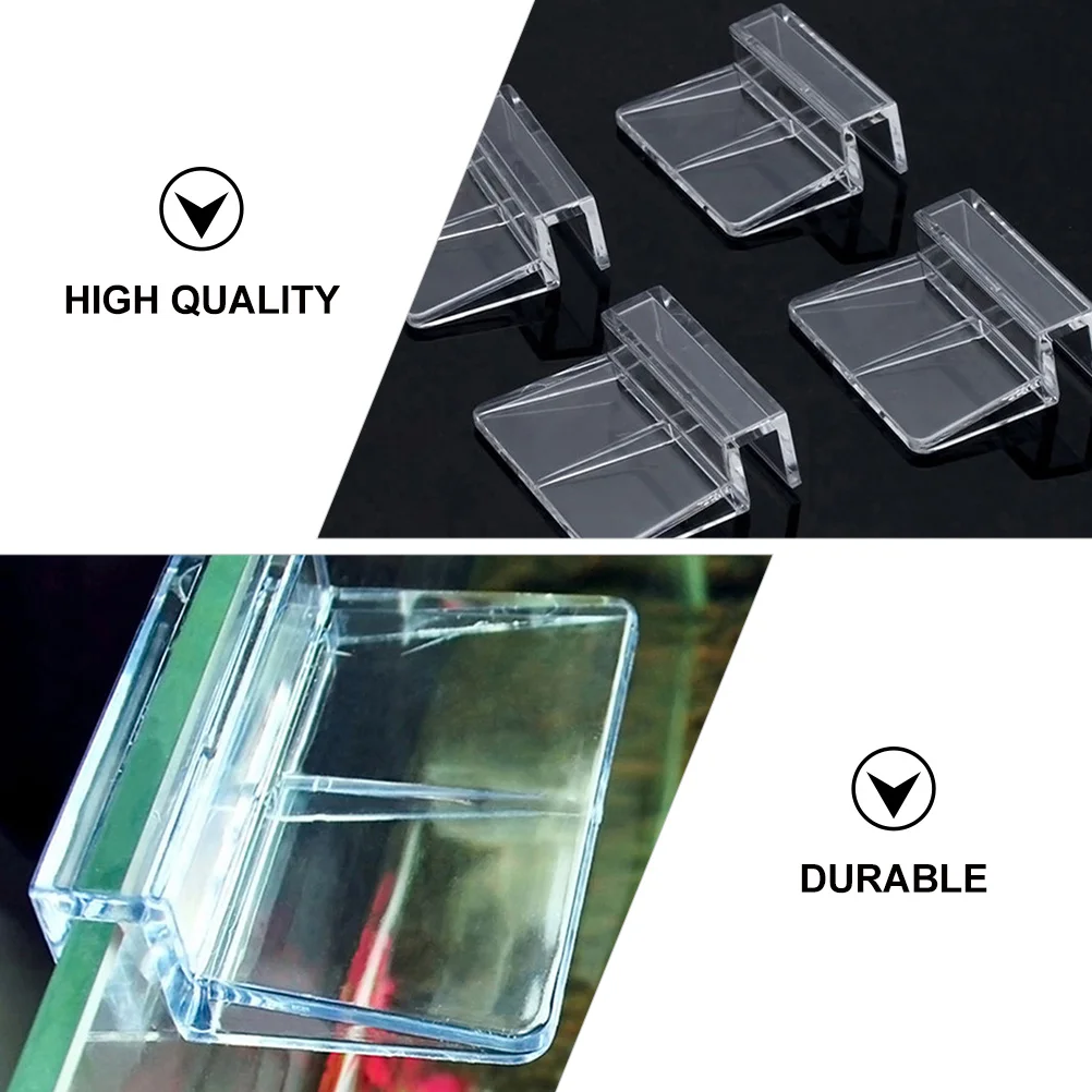 

10Pcs Acrylic Support Brackets High Transparency Fish Tank Cover Frame Sturdy Universal Clips for Aquarium Lid Rack Reliable