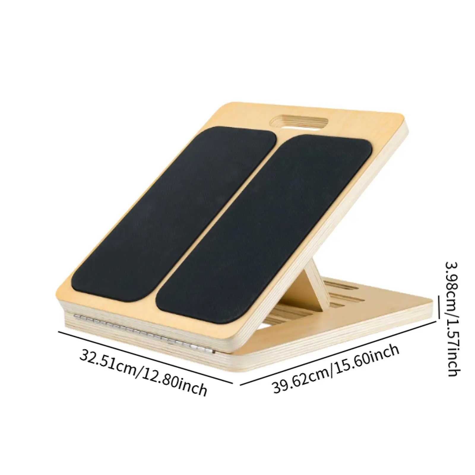 Picture 7: Professional Wooden Stretching Board Slant Board Adjustable Portable Non-slip Calf Stretch Wedge Exercise Equipment Squat Board
