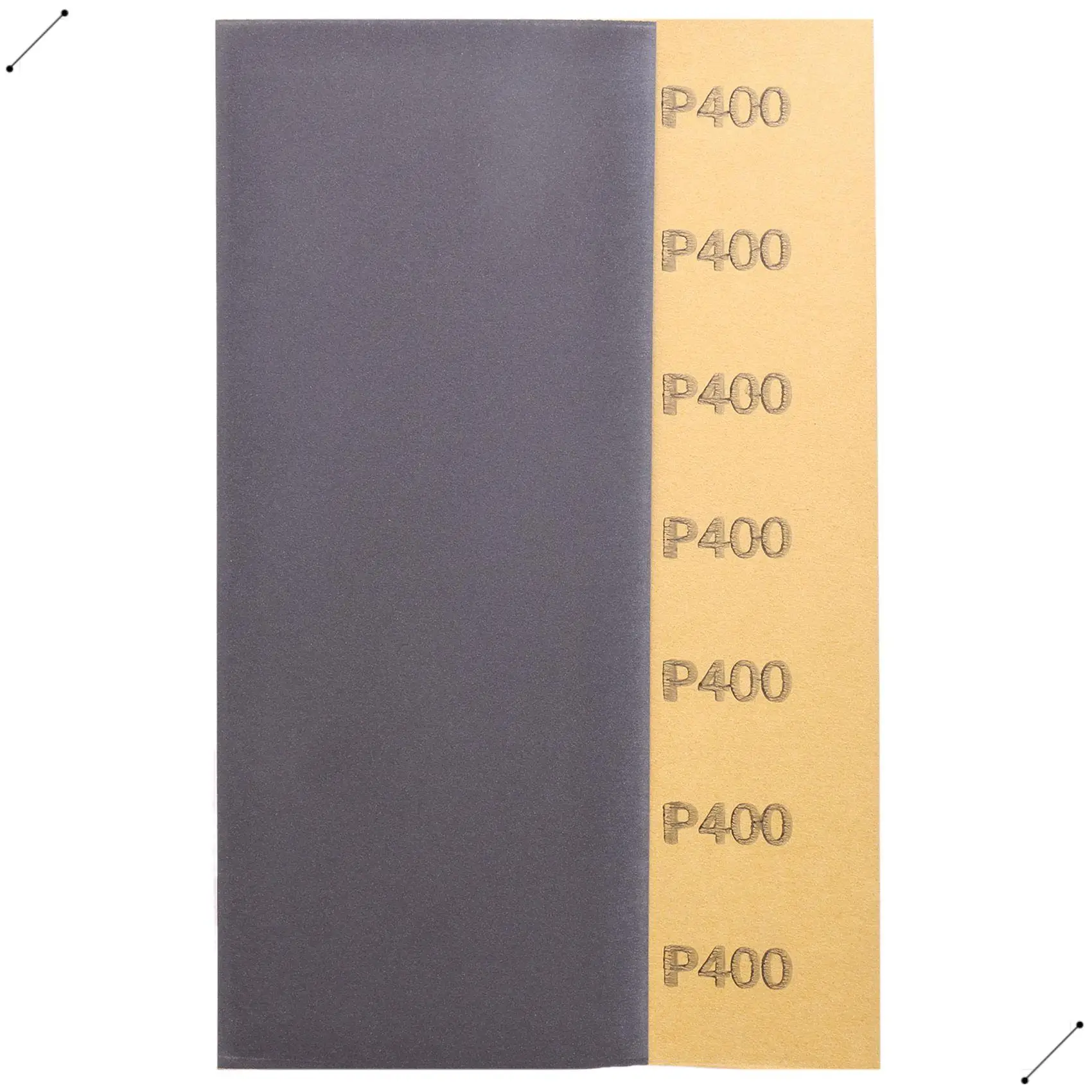 Abrasive Dry Wet Waterproof Sandpaper Sheets Assorted Grit Of 400/ 600/ 800/ 1000/ 1200/ 1500 For Furniture, Hobbies And Home Im