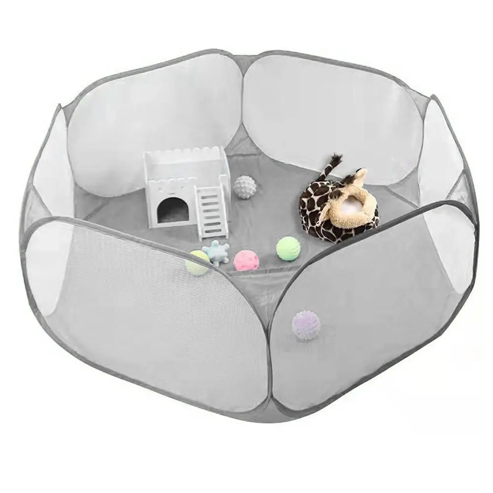 Durable Hexagonal Baby Ocean Ball Pool Foldable Gray Pet Fence Portable Indoor Toddler Play Pool