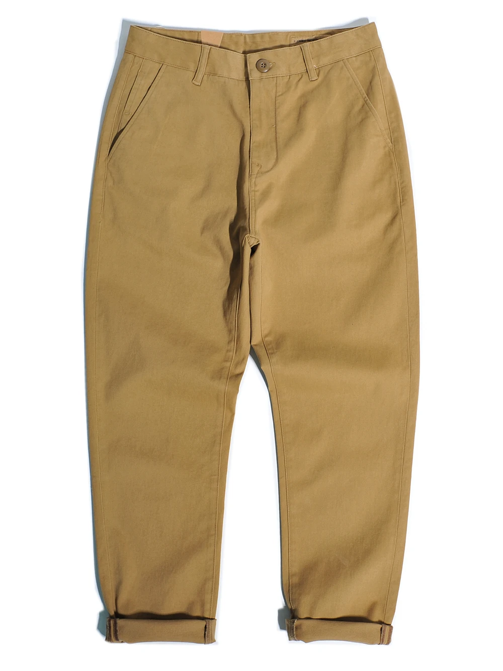 

Классические американские ретро-брюки чинос цвета хаки, прямого кроя, повседневные, эластичные, зауженные, мужские джинсы из смесового хлопка, молодежный стиль