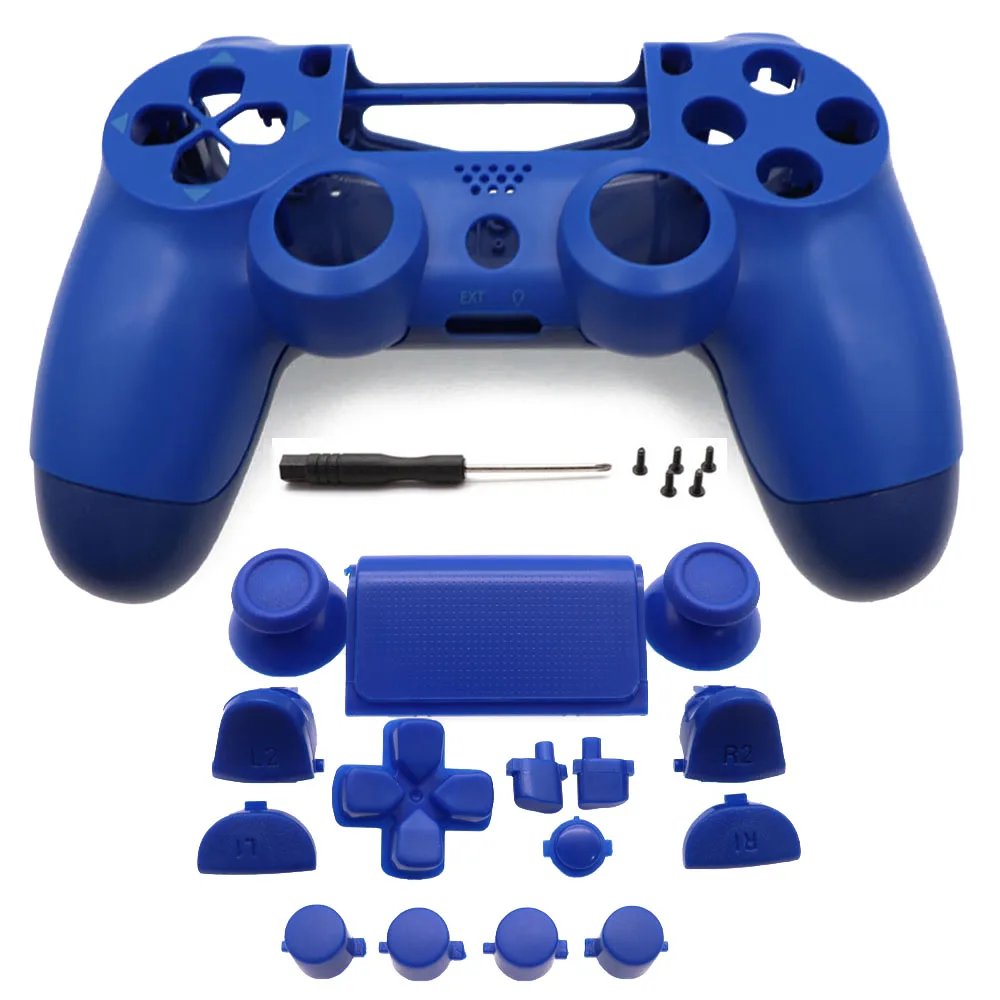 Full Plastic Hard Shell + Buttons Mod Kit For JDS JDM-050 055 For PS4 5.0 Controller Housing Cover Case