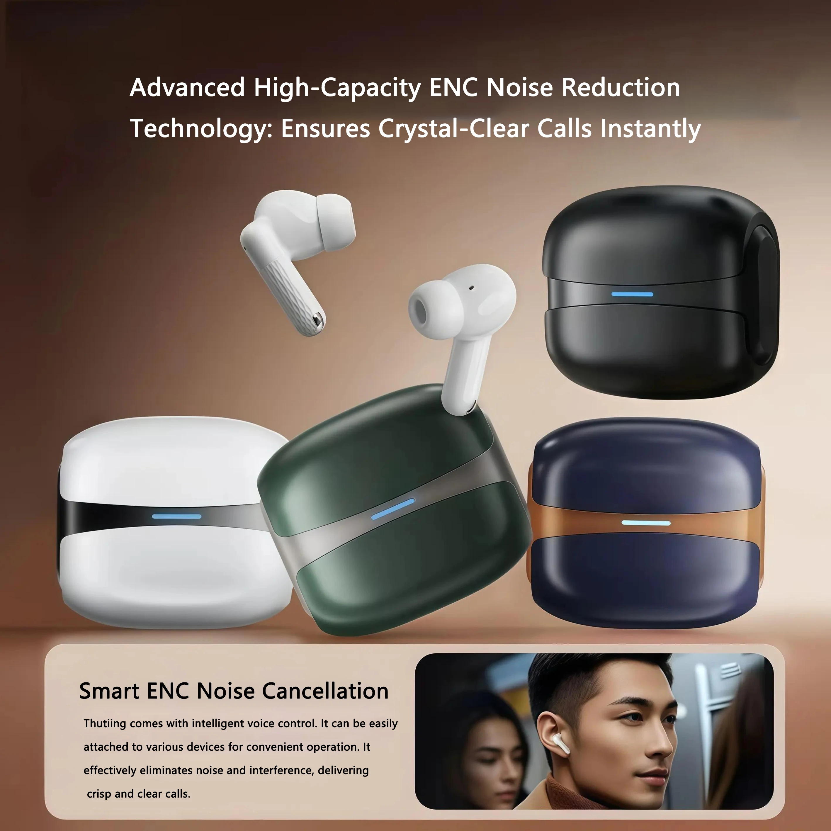 919 - Wireless Bluetooth Noise-Canceling Headphones, High-Definition Music Bluetooth Headphones, Battery Life, Gaming Headphones