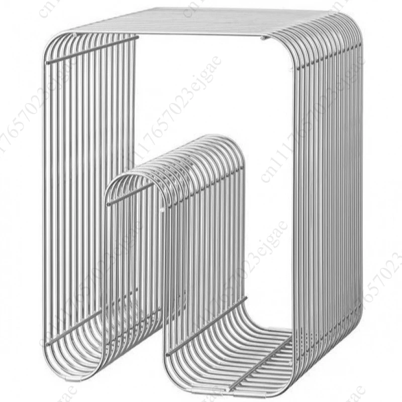 Metal bookshelf - stylish multi-purpose magazine and newspaper storage rack for home office decoration