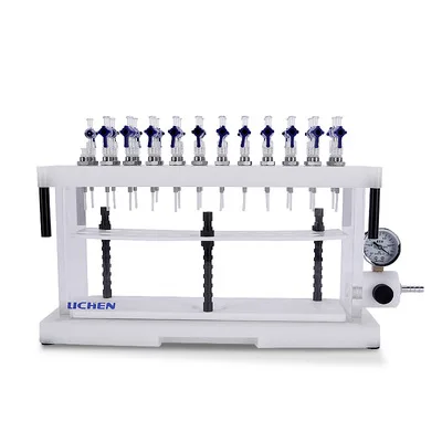 Solid phase extraction instrument, laboratory solid phase microextraction device, acid and alkali resistant