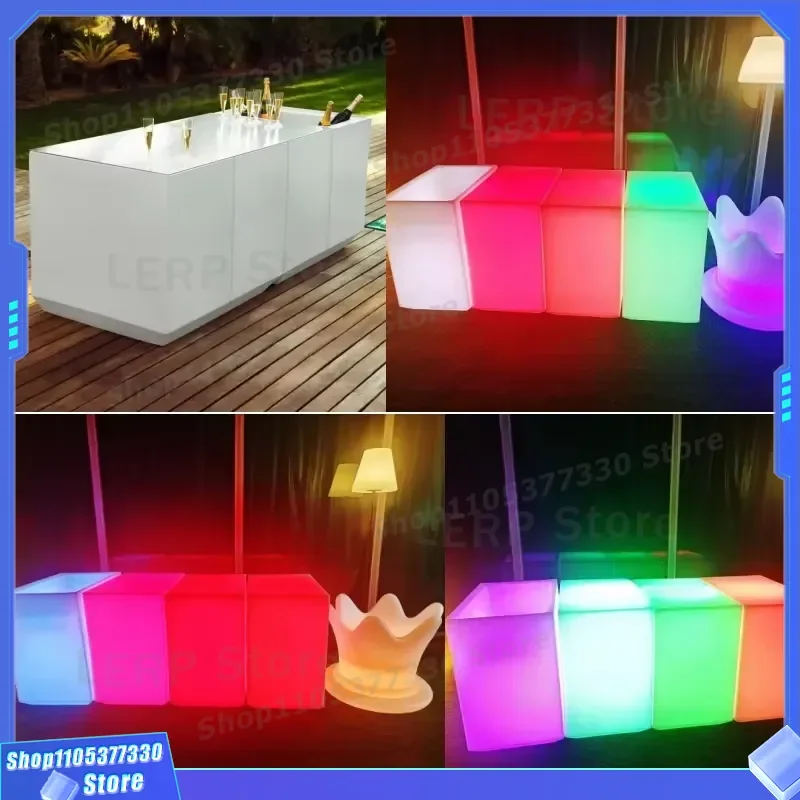 RGB LED Light Strip IP65 Waterproof Cuboid Wine Trough Night Lamp Remote Control Christmas Decoration Cross Border Wholesale