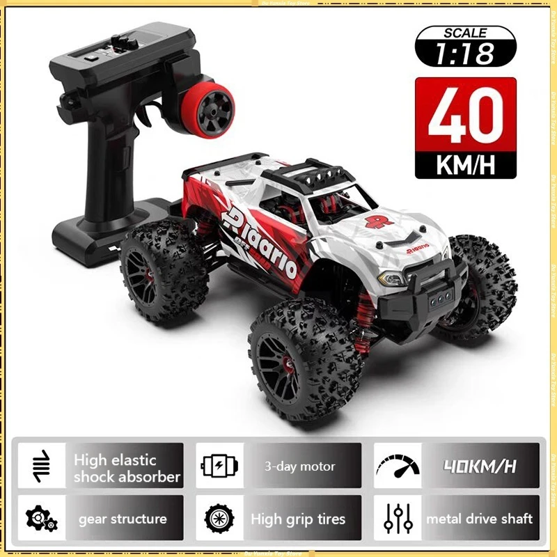 

Rlaarlo 40km/h Remote Control Car Four-wheel Drive Off-road Racing Adult Toy Climbing High-speed Car Birthday Gift