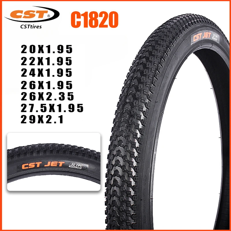 CST Mountain Bike  tires C-1820 C-1446 Wear-Resistant  20 24 26 27.5 29inch 1.75 1.95 2.1 Bicycle Outer Tyre