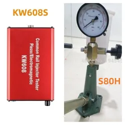 Common Rail Injector Tester Kit KW608 multifunction Diesel USB Injector Tester + S80H Common Rail Injector Nozzle Tester