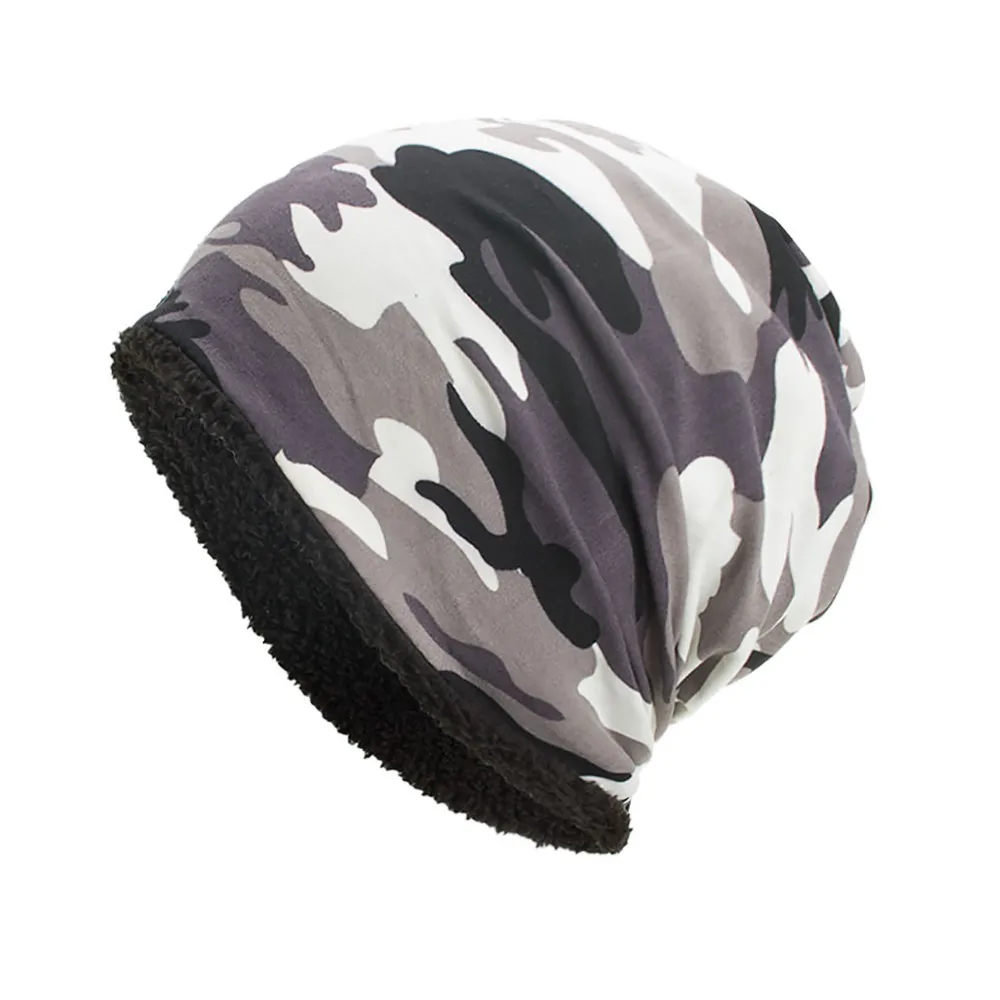 Winter ​Elastic Hunting Riding Fishing Warm Tactical Fleece Cap Men Outdoor Sports Running Climbing Windproof Camouflage Hat