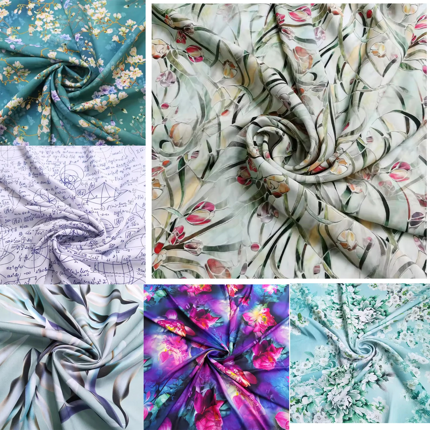 

Вискозная ткань с цифровым принтом 50 см * 140 см и разноцветным дизайном для летней юбки-платья