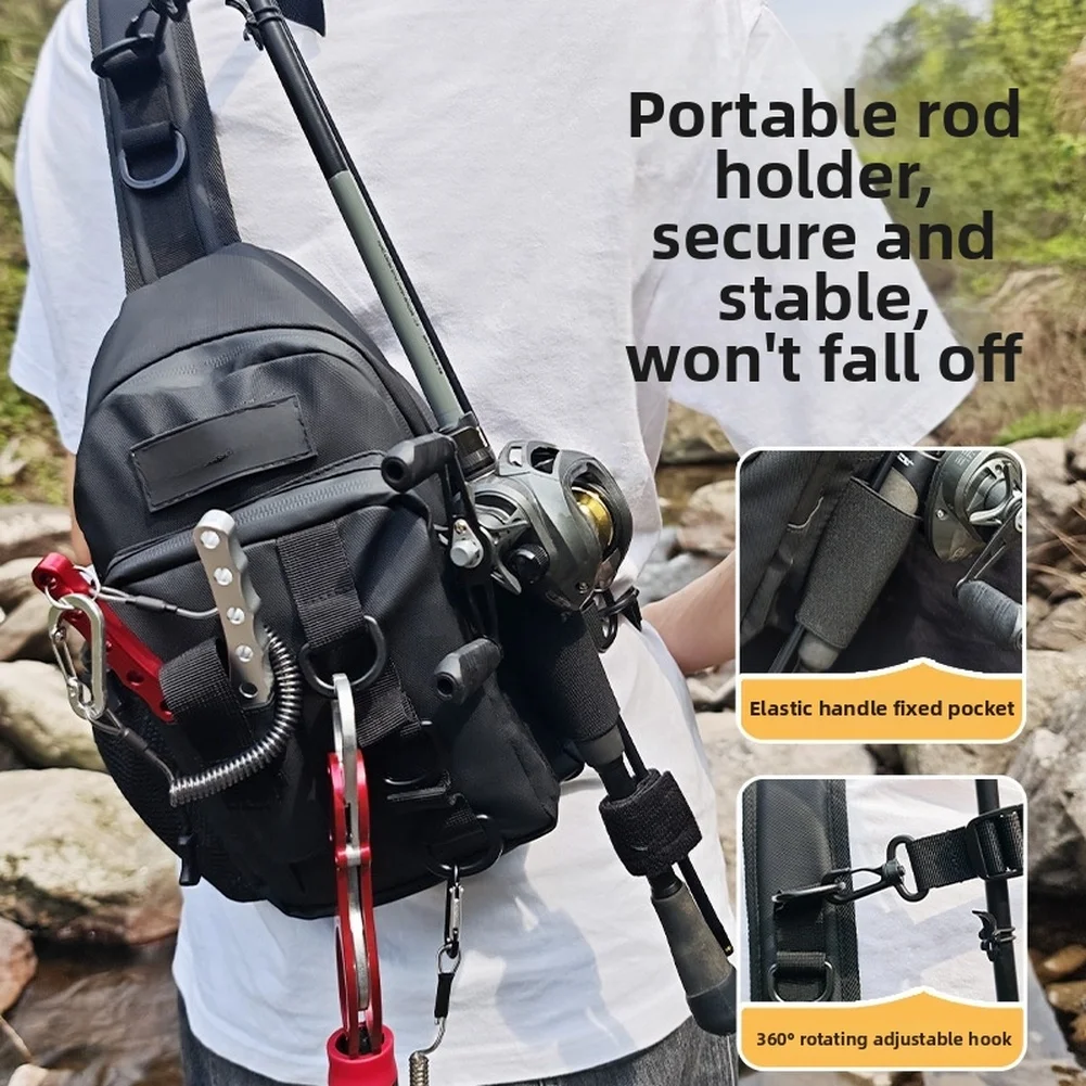 Shoulder Fishing Bag Fishing Tackle Bag Fishing Trips Portable Fishing Tackle Storage Fishing Tackle Box Compact Design