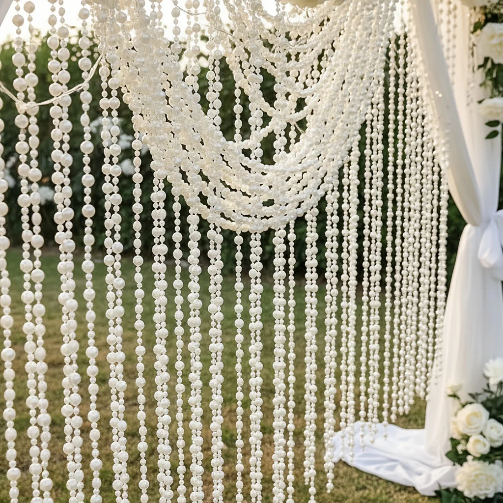 20m/787.4in,Featuring Shiny Bead Strings for Decoration,Creating an Ambiance. for Home Decor,Christmas,Halloween,Thanksgiving