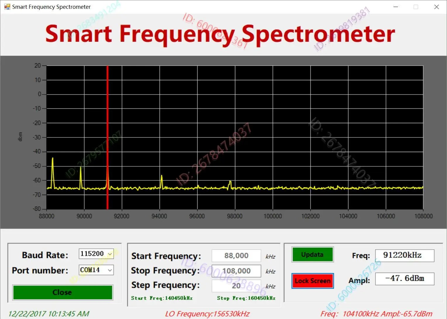 Spectrum Meter, Handheld Simple Spectrum Analyzer 10-6000 MHz with RF Source, Power Meter