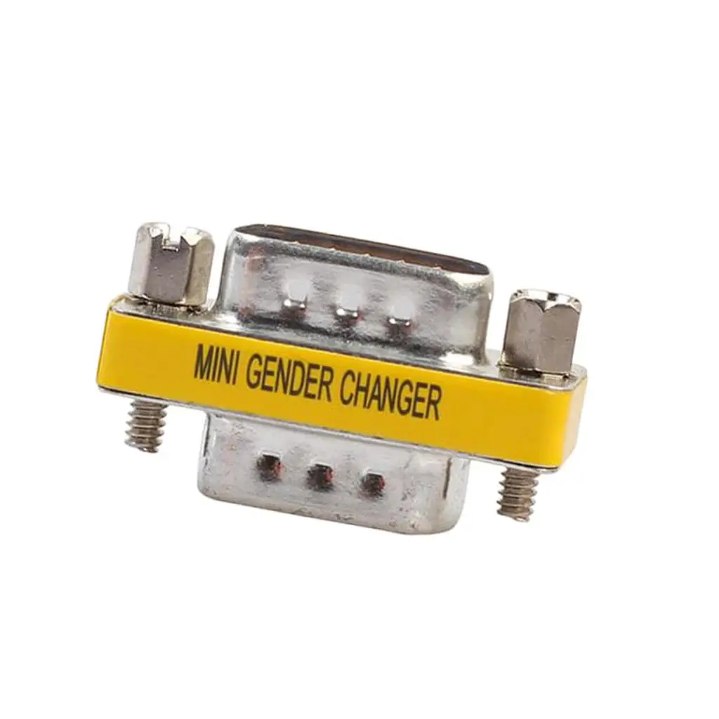 

Portable 15Pin VGA SVGA Male To Male Converter Mini Changer Coupler Adapter