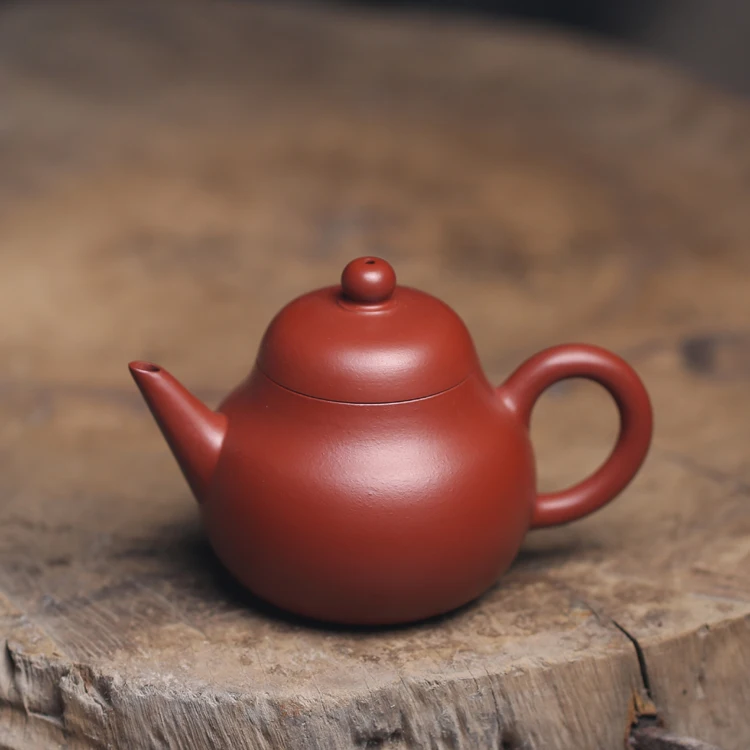 

Vintage Pear Kettle Yixing Purple Sand Da Hong Pao Raw Ore Entry Small Time Teapot Hand Handle Teapot Chinese Style Gift
