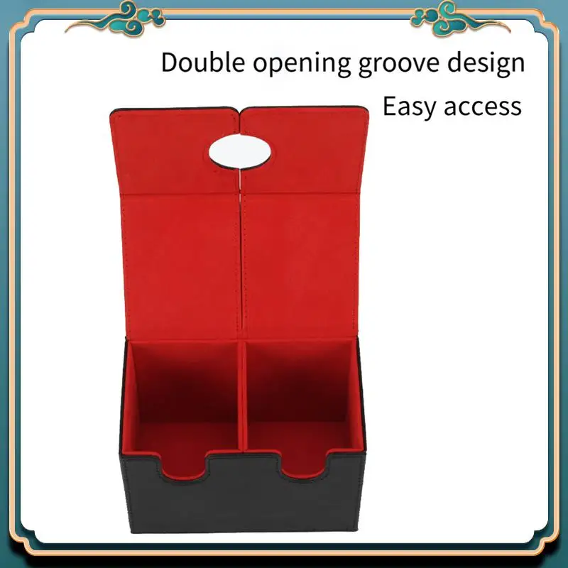 

Card Deck Case Magnetic Card Storage Box For Trading Cards Top Side-Loading Deck Case