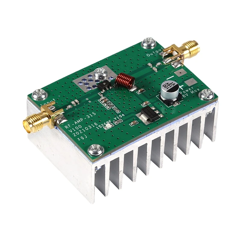 

315Mhz 8W RF Power Amplifier Single Frequency UHF Power Amplifier For Ham Radio Remote Control Flight Control Booster