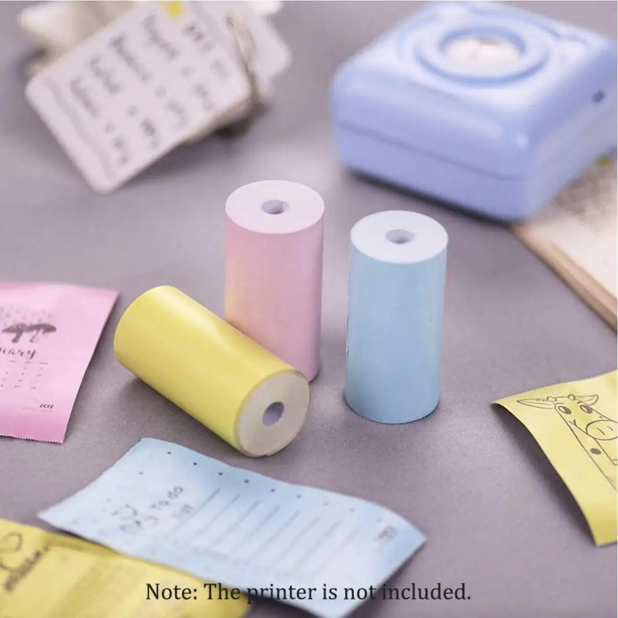 Thermal Paper Roll 57mm For Mini Portable Printer Color Sticker Label Receipt Photo Paper Safe Free BPA Smooth Printing