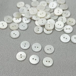 100 PCS/Lot 10mm Round Shell Sewing 2-holes Buttons Craft Scrapbook Sewing Accessories Card making DIY Home Decor Tools