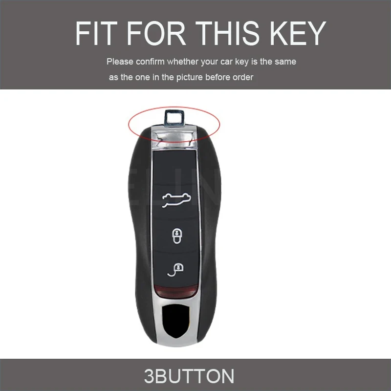 For Porsche Cayenne Panamera Macan Cayman 911 718 918 958 Key Case Cover Shell Fob Remote Key Protector Holder Accessories