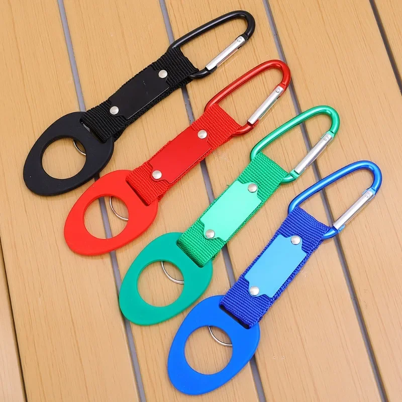 Water Bottle Holder Clip Outdoor Camping Hiking Sport Kettle Buckle Carabiner Belt Backpack Hanger Hook Climbing Accessories